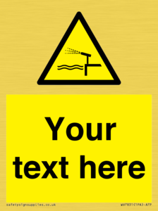 Custom warning water cannon